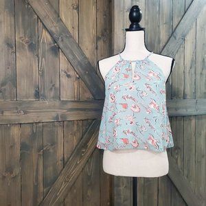 Forever 21 Blue aquatic theme blouse